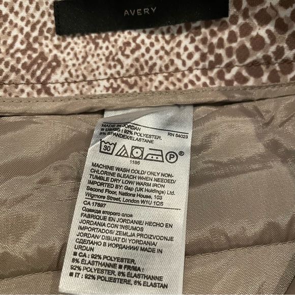 Banana Republic Avery Women’s Size 10 Brown Snakeskin trousers - Picture 7 of 16